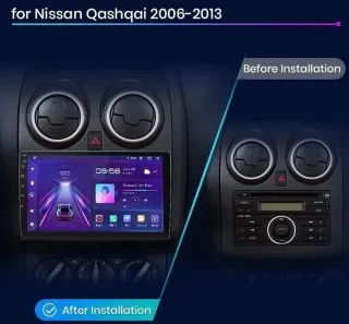 Nissan Qashqai J10 – Radio Android 15 9” CarPlay Android Auto 1GB/16GB GPS Nawigacja Stacja Multimedialna WiFi… — zdjęcie 4