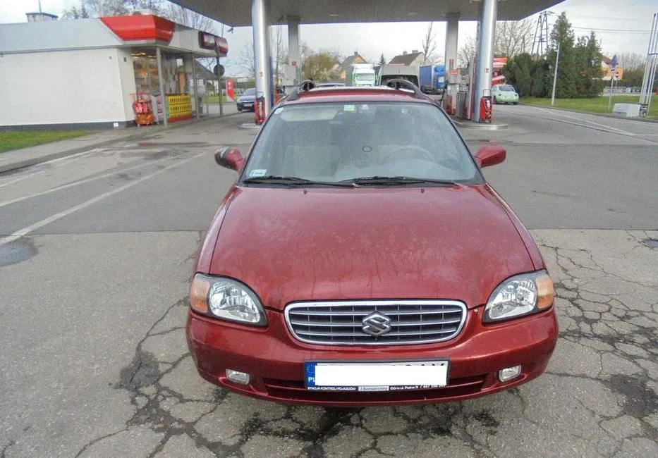 Suzuki Baleno II kombi na części 1.6 benzyna 98KM, kolor wiśniowy